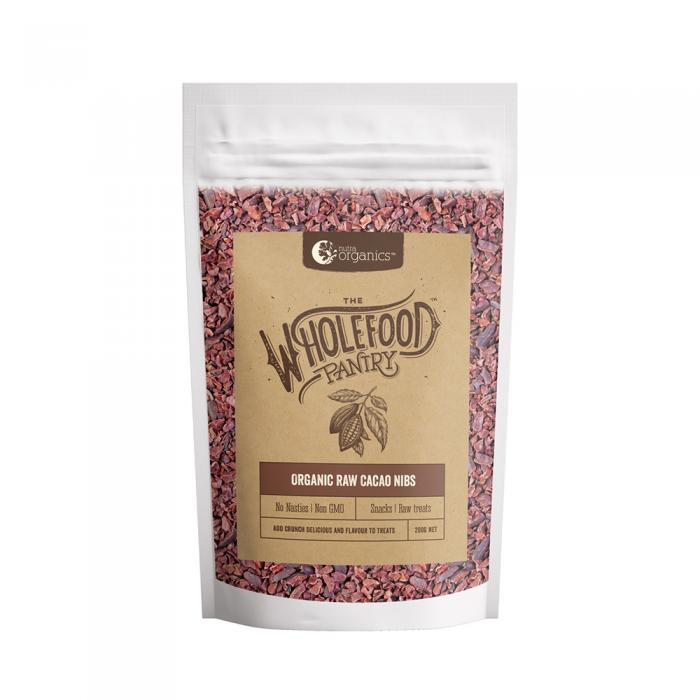 Nutra Organics Wholefood Pantry Organic Raw Cacao Nibs 200g